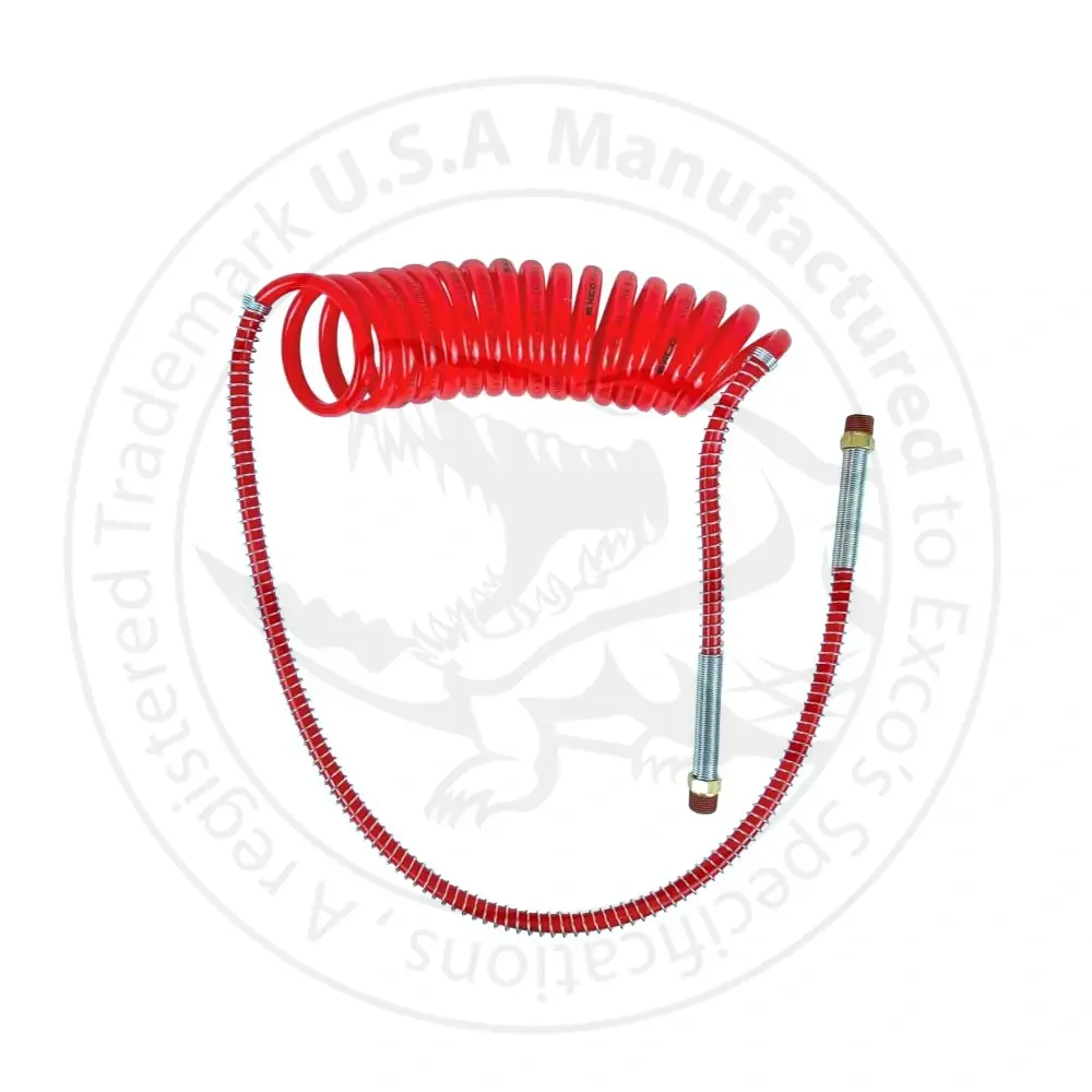 Picture of COILED NYLON TUBING- SINGLE RED COLOR