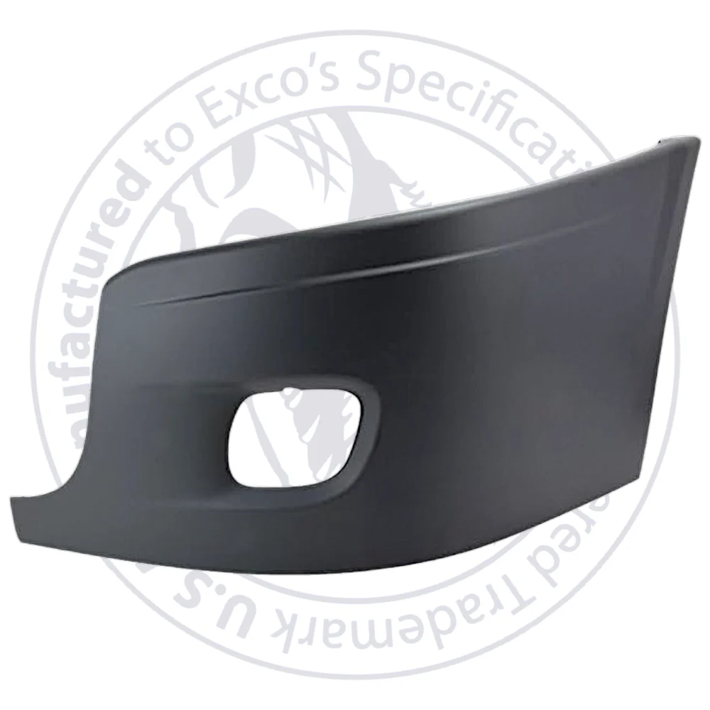 FREIGHTLINER BUMPER END WITH FOG LIGHT HOLE LH